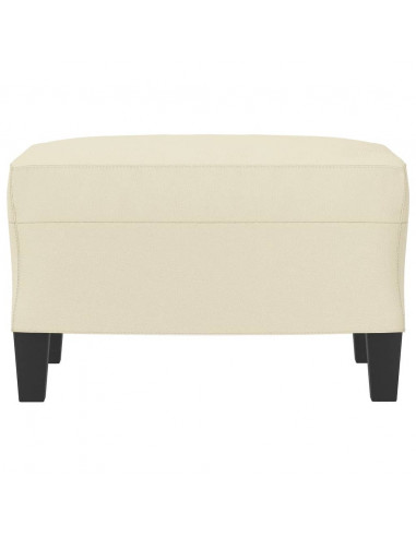 Poggiapiedi Crema 60x50x41 cm in Similpelle