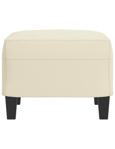 Poggiapiedi Crema 60x50x41 cm in Similpelle