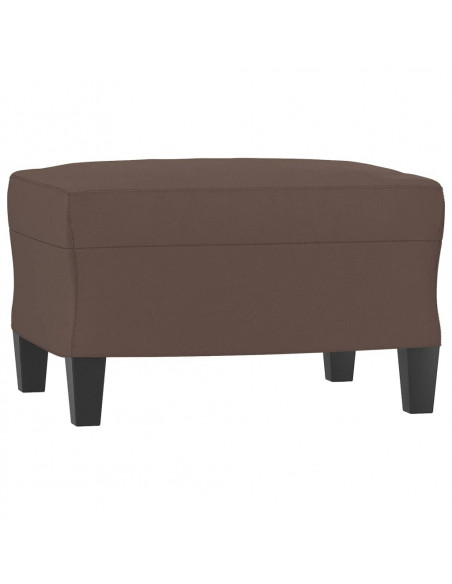 Poggiapiedi Marrone 60x50x41 cm in Similpelle
