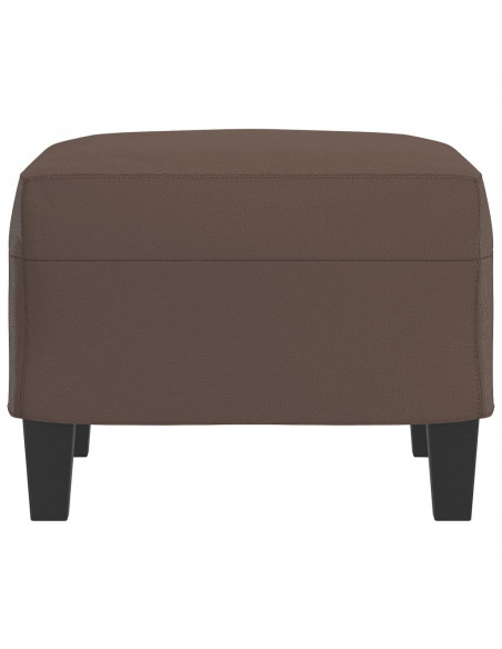 Poggiapiedi Marrone 60x50x41 cm in Similpelle