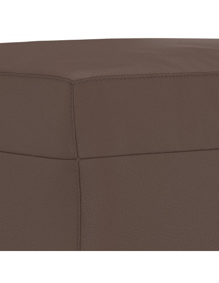 Poggiapiedi Marrone 60x50x41 cm in Similpelle