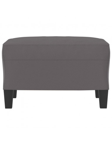 Poggiapiedi Grigio 60x50x41 cm in Similpelle