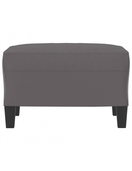 Poggiapiedi Grigio 60x50x41 cm in Similpelle