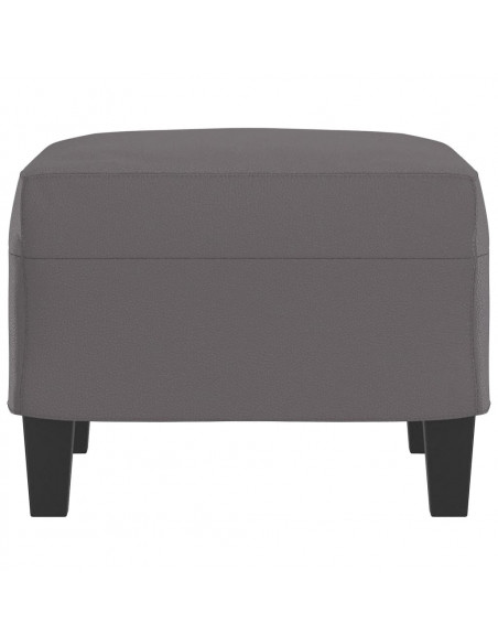 Poggiapiedi Grigio 60x50x41 cm in Similpelle