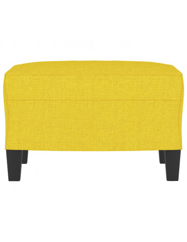 Poggiapiedi Giallo Chiaro 60x50x41 cm in Tessuto
