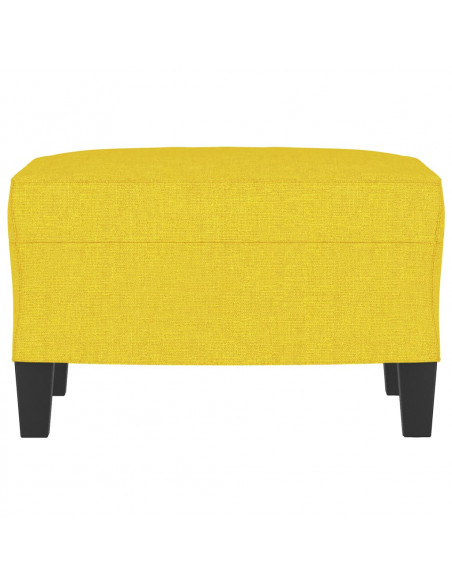 Poggiapiedi Giallo Chiaro 60x50x41 cm in Tessuto