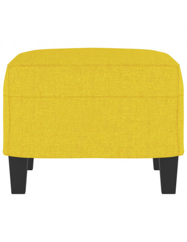 Poggiapiedi Giallo Chiaro 60x50x41 cm in Tessuto