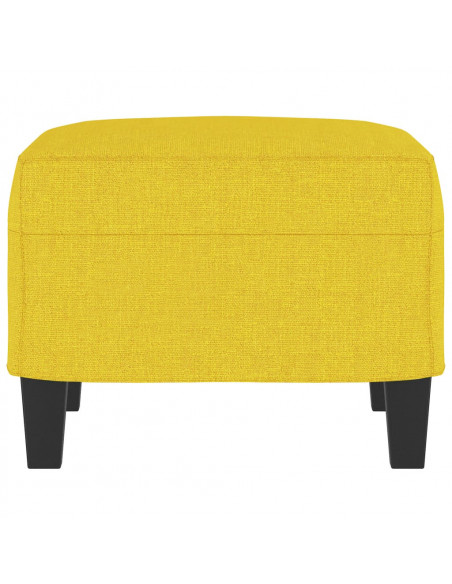 Poggiapiedi Giallo Chiaro 60x50x41 cm in Tessuto