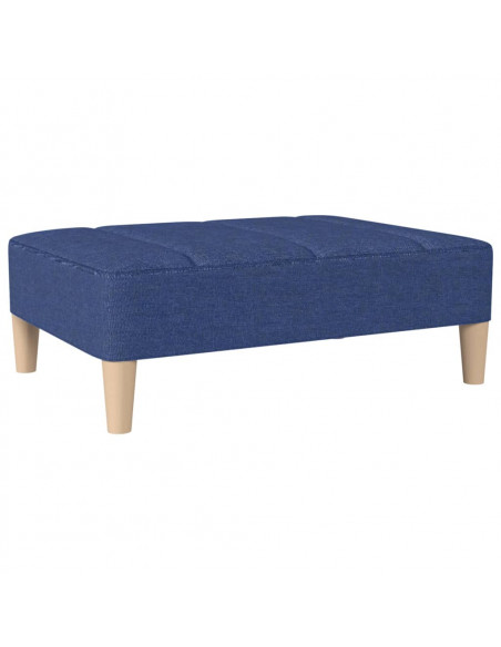 Poggiapiedi Blu 78x56x32 cm in Tessuto