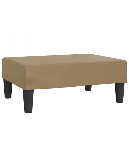 Poggiapiedi Cappuccino 78x56x32 cm in Similpelle
