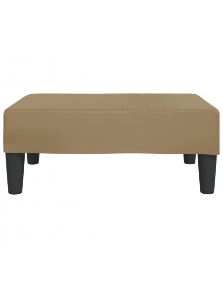 Poggiapiedi Cappuccino 78x56x32 cm in Similpelle