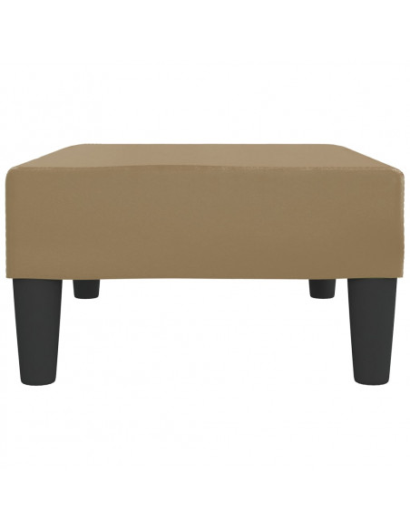 Poggiapiedi Cappuccino 78x56x32 cm in Similpelle