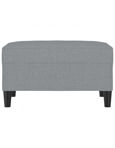 Poggiapiedi Grigio Chiaro 70x55x41 cm in Tessuto