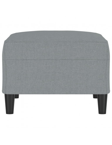 Poggiapiedi Grigio Chiaro 70x55x41 cm in Tessuto