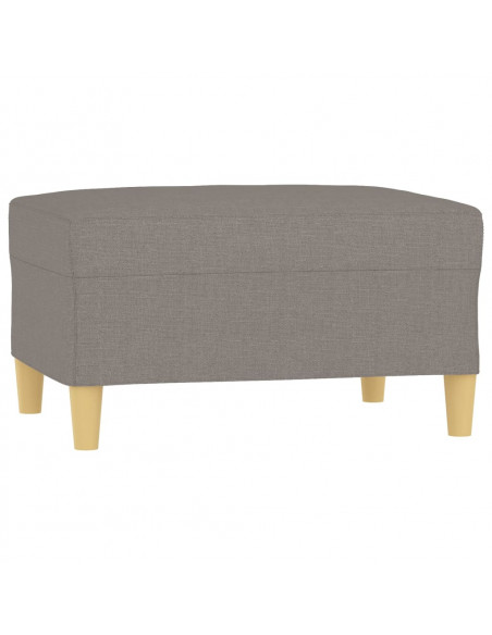 Poggiapiedi Tortora 70x55x41 cm in Tessuto