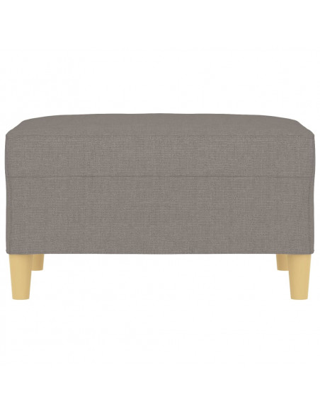 Poggiapiedi Tortora 70x55x41 cm in Tessuto
