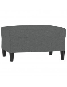 Poggiapiedi Grigio Scuro 70x55x41 cm in Tessuto 2