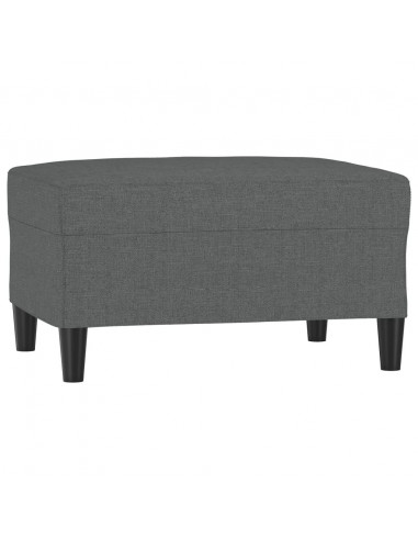 Poggiapiedi Grigio Scuro 70x55x41 cm in Tessuto