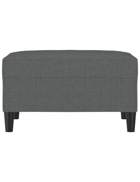 Poggiapiedi Grigio Scuro 70x55x41 cm in Tessuto