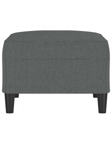 Poggiapiedi Grigio Scuro 70x55x41 cm in Tessuto