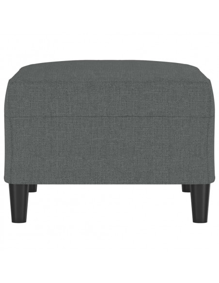Poggiapiedi Grigio Scuro 70x55x41 cm in Tessuto