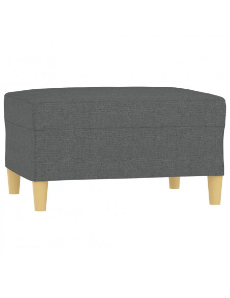 Poggiapiedi Grigio Scuro 70x55x41 cm in Tessuto