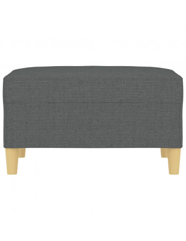 Poggiapiedi Grigio Scuro 70x55x41 cm in Tessuto
