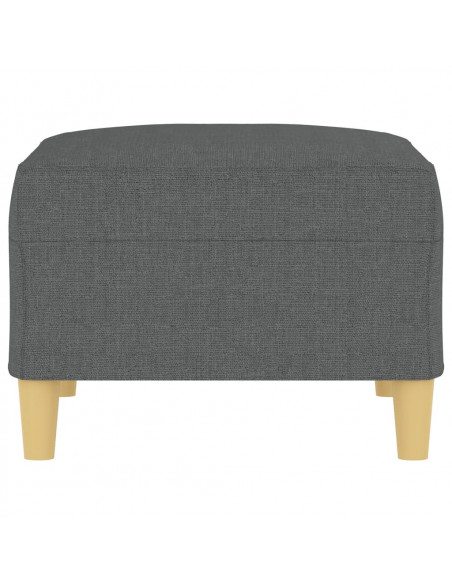 Poggiapiedi Grigio Scuro 70x55x41 cm in Tessuto
