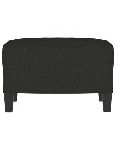 Poggiapiedi Nero 60x50x41 cm in Tessuto