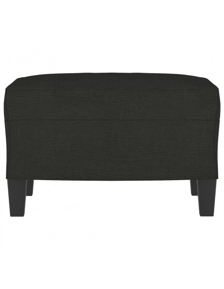 Poggiapiedi Nero 60x50x41 cm in Tessuto