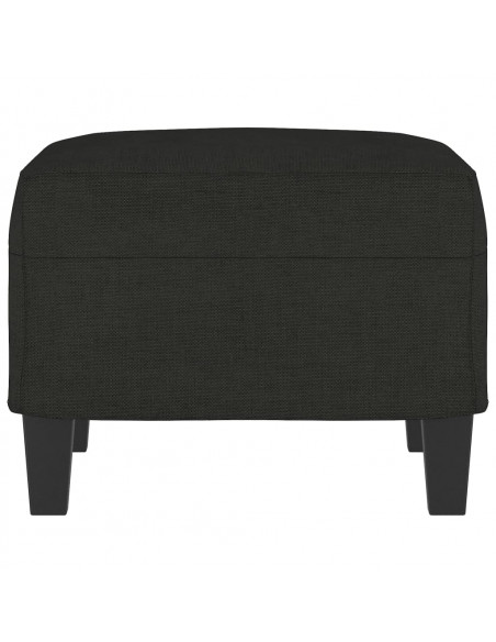 Poggiapiedi Nero 60x50x41 cm in Tessuto