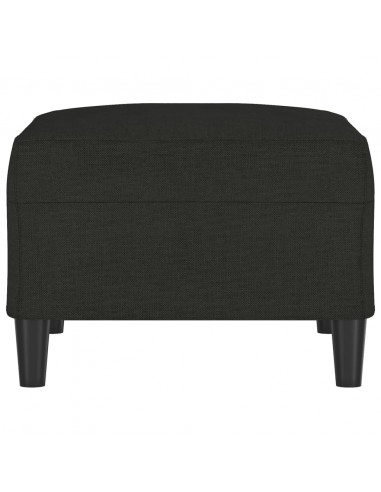 Poggiapiedi Nero 70x55x41 cm in Tessuto
