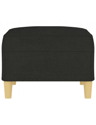 Poggiapiedi Nero 70x55x41 cm in Tessuto