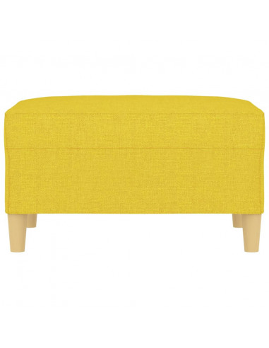 Poggiapiedi Giallo Chiaro 70x55x41 cm in Tessuto