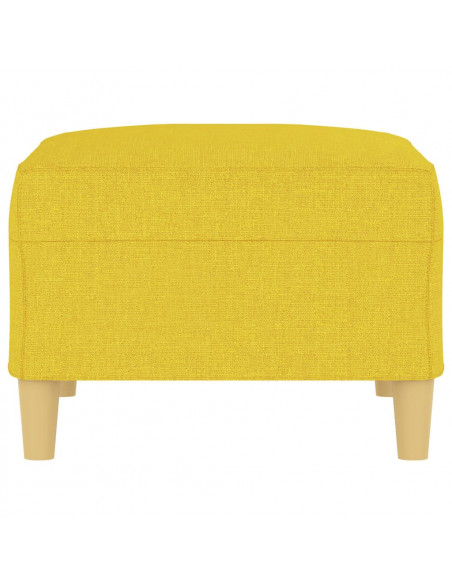 Poggiapiedi Giallo Chiaro 70x55x41 cm in Tessuto