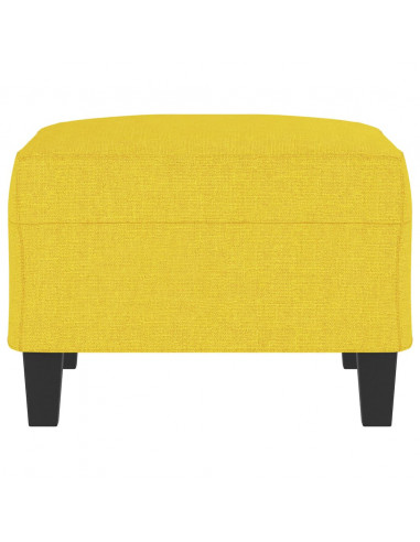 Poggiapiedi Giallo Chiaro 70x55x41 cm in Tessuto