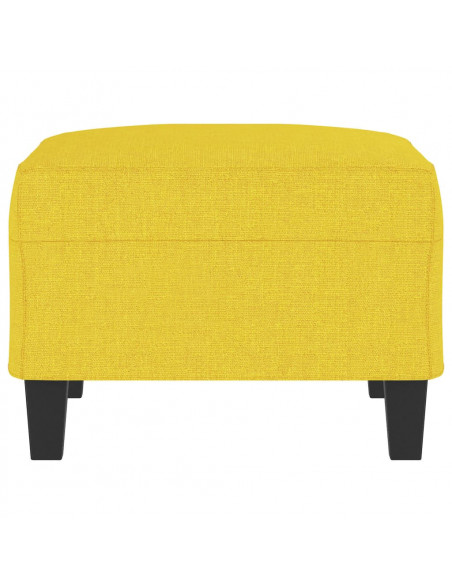 Poggiapiedi Giallo Chiaro 70x55x41 cm in Tessuto