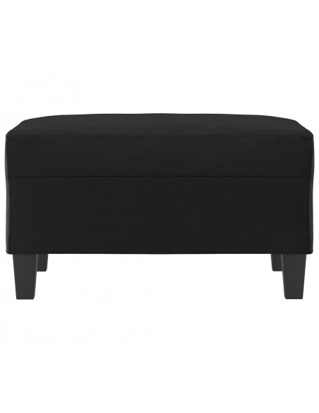 Poggiapiedi Nero 70x55x41 cm in Similpelle