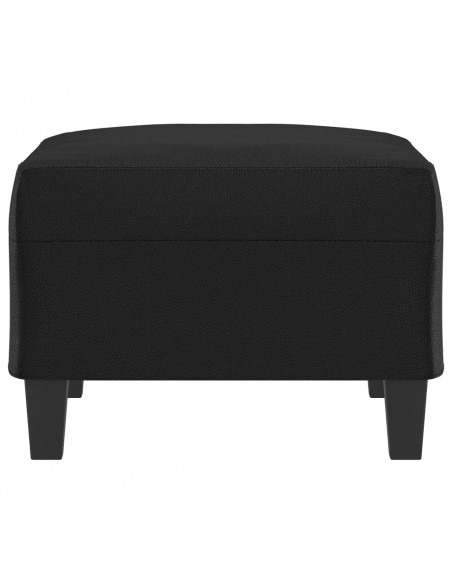 Poggiapiedi Nero 70x55x41 cm in Similpelle