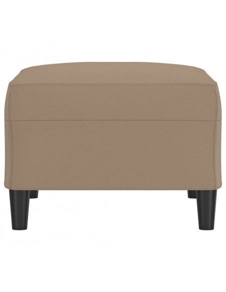 Poggiapiedi Cappuccino 70x55x41 cm in Similpelle