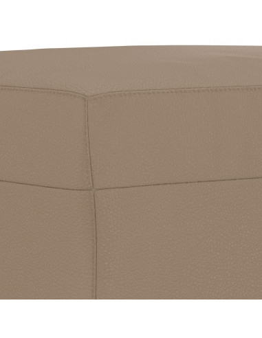 Poggiapiedi Cappuccino 70x55x41 cm in Similpelle