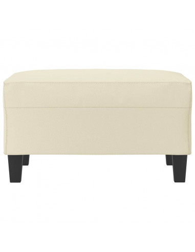 Poggiapiedi Crema 70x55x41 cm in Similpelle