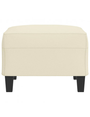 Poggiapiedi Crema 70x55x41 cm in Similpelle