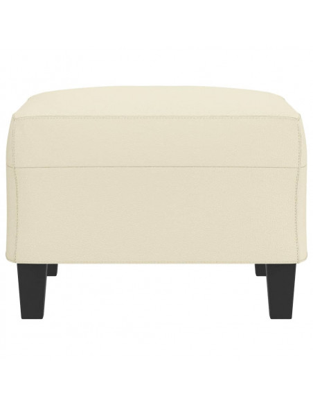 Poggiapiedi Crema 70x55x41 cm in Similpelle