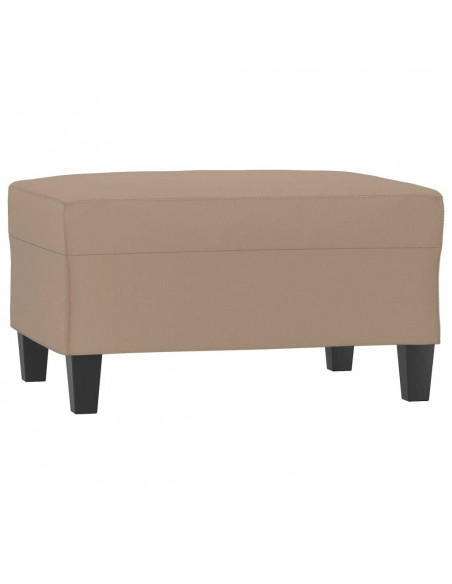 Poggiapiedi Cappuccino 70x55x41 cm in Similpelle