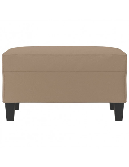 Poggiapiedi Cappuccino 70x55x41 cm in Similpelle