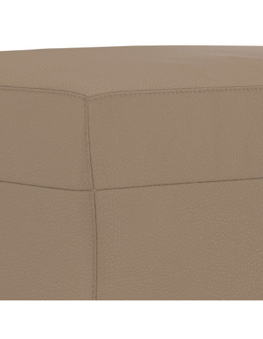 Poggiapiedi Cappuccino 70x55x41 cm in Similpelle