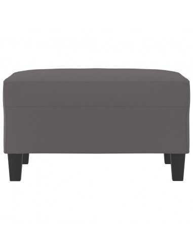 Poggiapiedi Grigio 70x55x41 cm in Similpelle