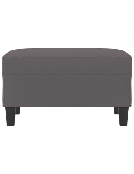 Poggiapiedi Grigio 70x55x41 cm in Similpelle