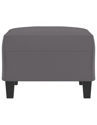 Poggiapiedi Grigio 70x55x41 cm in Similpelle